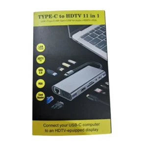 ADAPTADOR TIPO C 11 EN 1 4K USB VGA HDMI MSD SD 3.5- BLY-2110