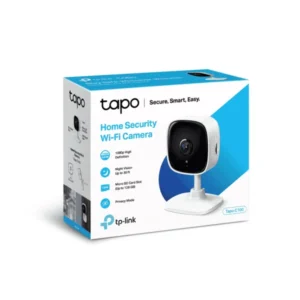 CAMARA DE VIGILANCIA TP-LINK TAPO C100 1080P FULL HD 3D SOPORTA HASTA MICRO SD 128GB MICROFONO Y ALTAVOZ INCORORADO