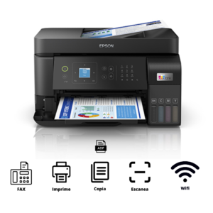 IMPRESORA EPSON L5590 MULTIFUNCION CON SISTEMA DE TINTA CONTINUO ORIGINAL  *WIFI* PANTALLA - C11CK57301