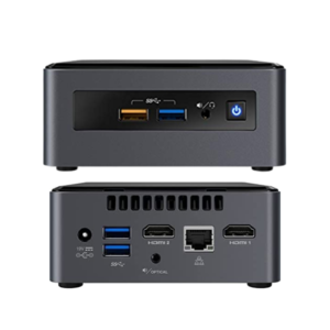 NUC MINI PC INTEL *BAREBONE* CELERON J4505  SOPORTA SODIMM 2X4GB 1HDMI 1RJ45 2 USB 3.0 1 TIPO C UCFF