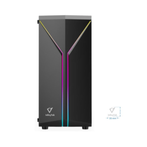 CASE GAMER INFINYTEK X-507B PRO BLACK 1 VENTILADOR ARGB