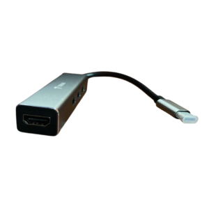 HUB ADAPTADOR  SLIM TERRAX TYPE C H001 3 PUERTOS USB + 1 HDMI 4K