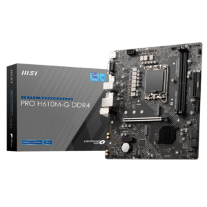 MAINBOARD PC MSI PRO H610M-G DDR4 LGA1700 (SOLO 12VA) M.2 DP HDMI VGA 4USB LAN 911-7D46-030