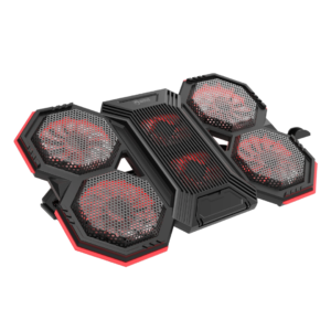 VENTILADOR PARA LAPTOP MARVO FN-41 6 VENTILADORES LED ROJO CON SOPORTE PARA MOVIL