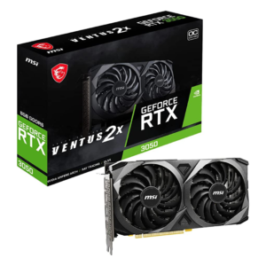 TARJETA DE VIDEO 8GB MSI Geforce RTX 3050 Ventus 2X  - OC DDR6 128BIT  Display Port x3 / HDMI x1