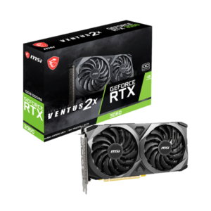 TARJETA DE VIDEO 12GB MSI GeForce RTX 3060 VENTUS 2X - OC DDR6 192BIT  Display Port x3 / HDMI x1 - 4719072793814